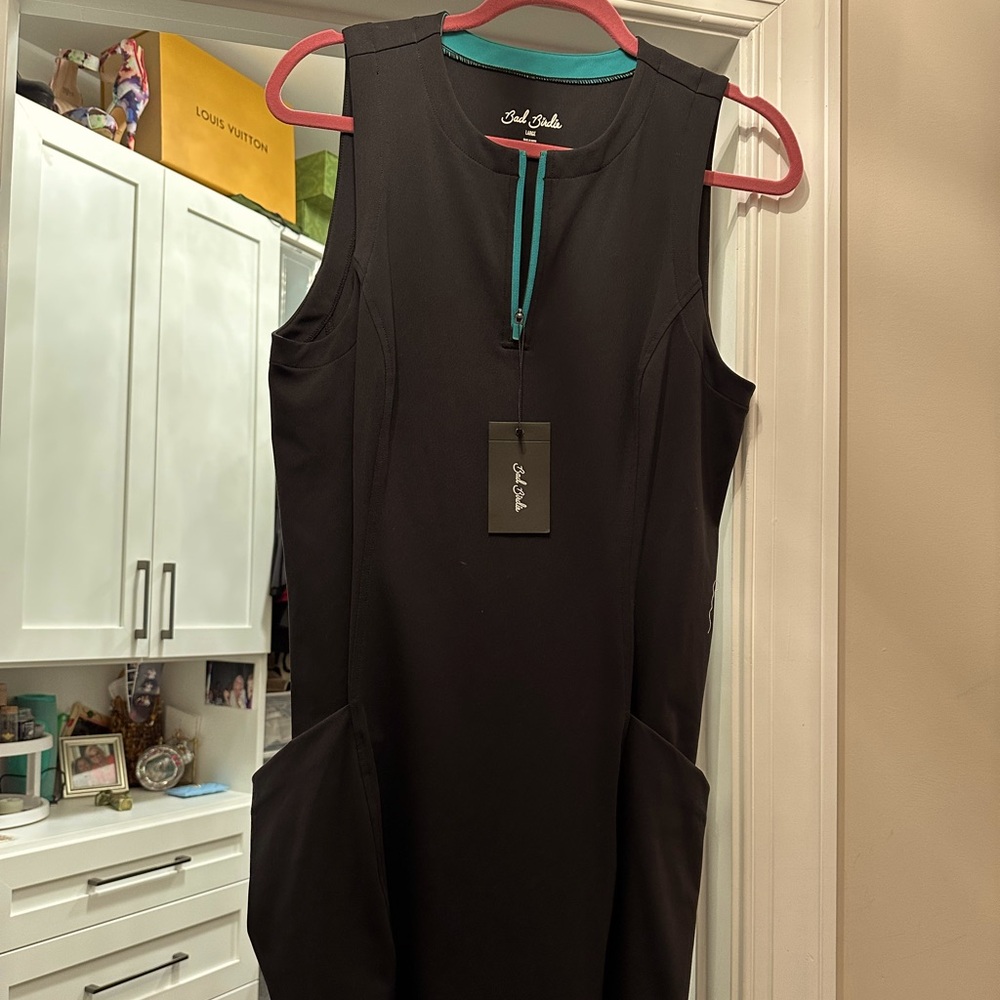 Black with teal accent BRAND NEW STILL WITH TAG BAF BIRDIE GOLF DRESS